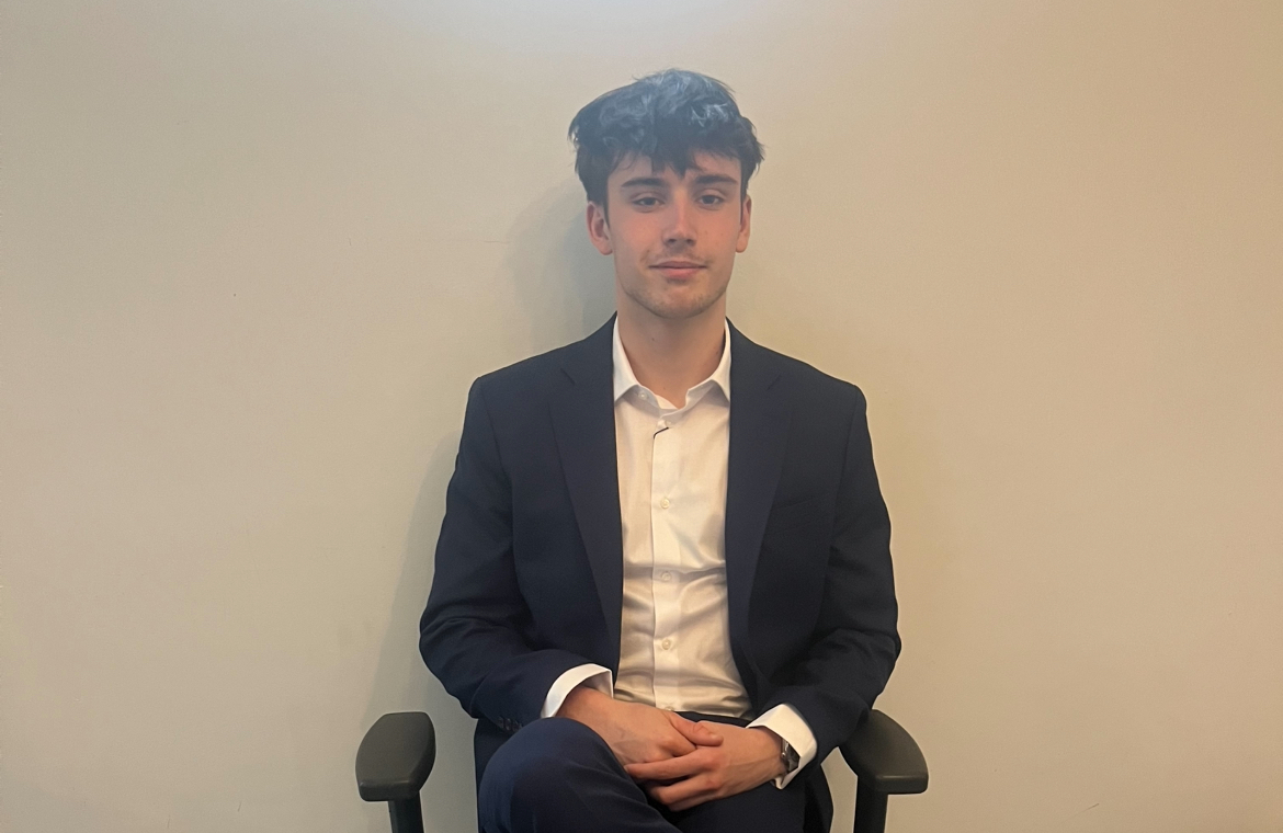 Founder in suit